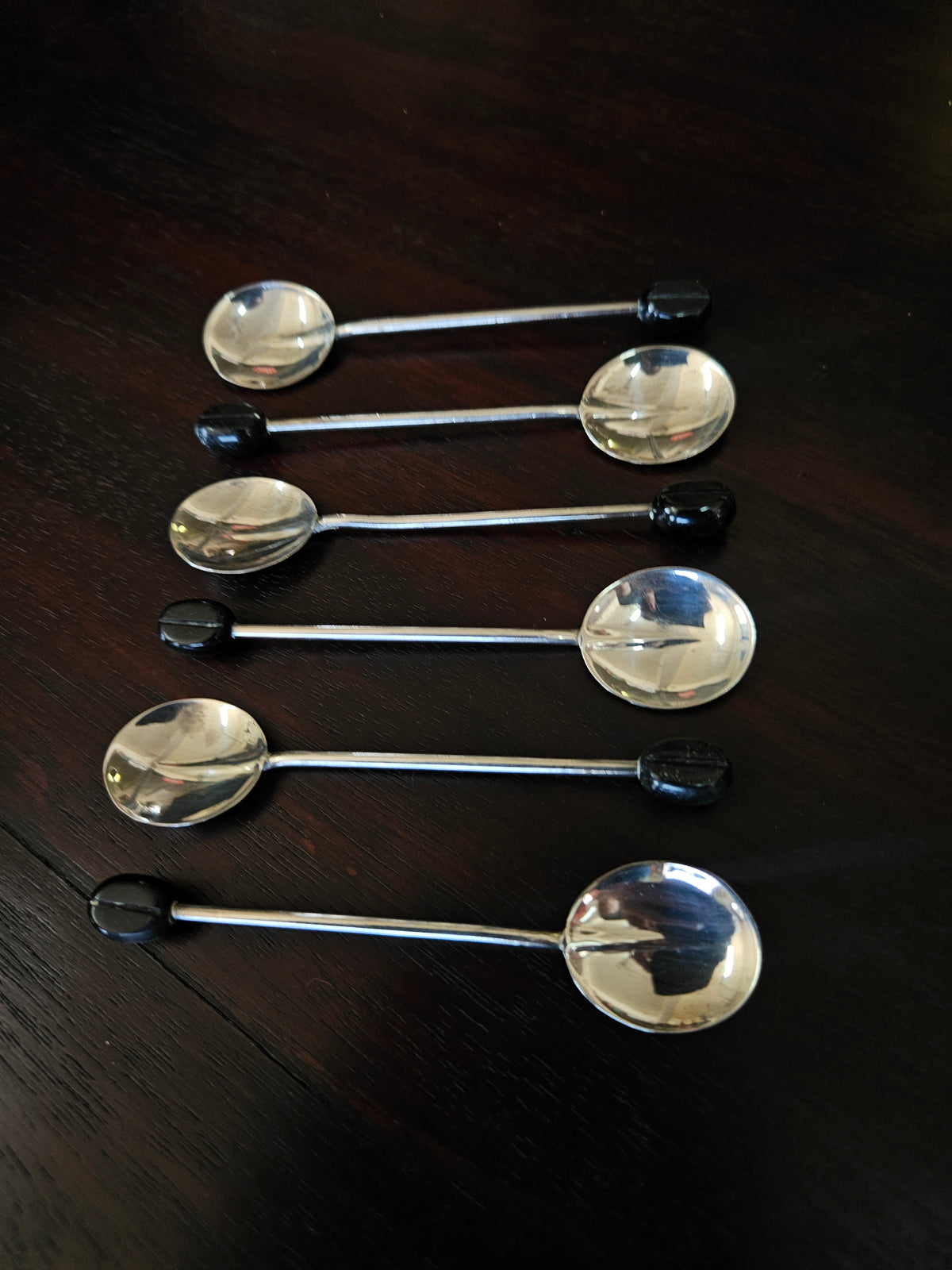 Set of 6 Hallmarked Silver coffee spoons