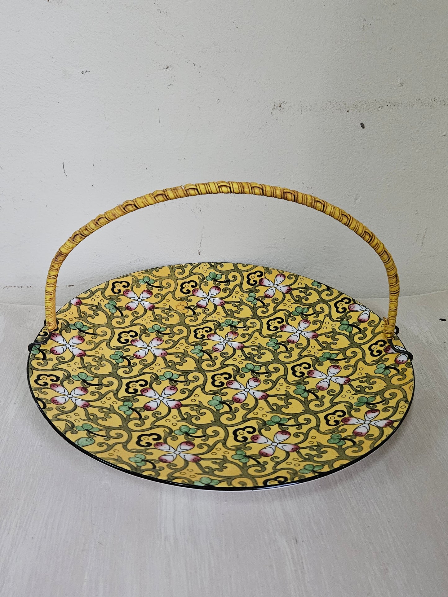Yellow Burslem plate