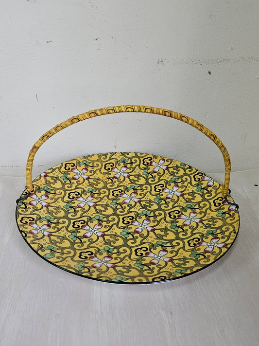 Yellow Burslem plate
