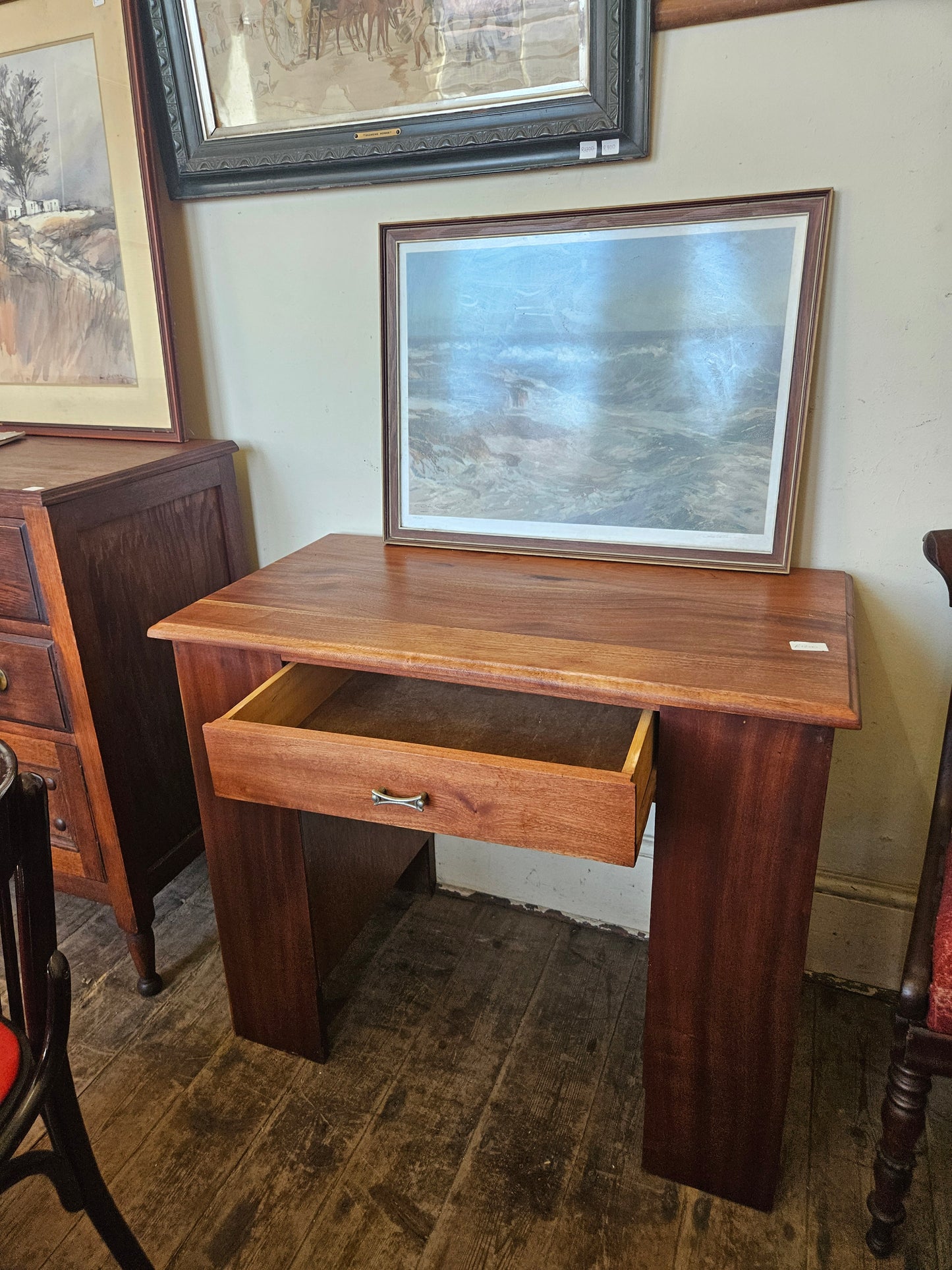 Small desk with shelves