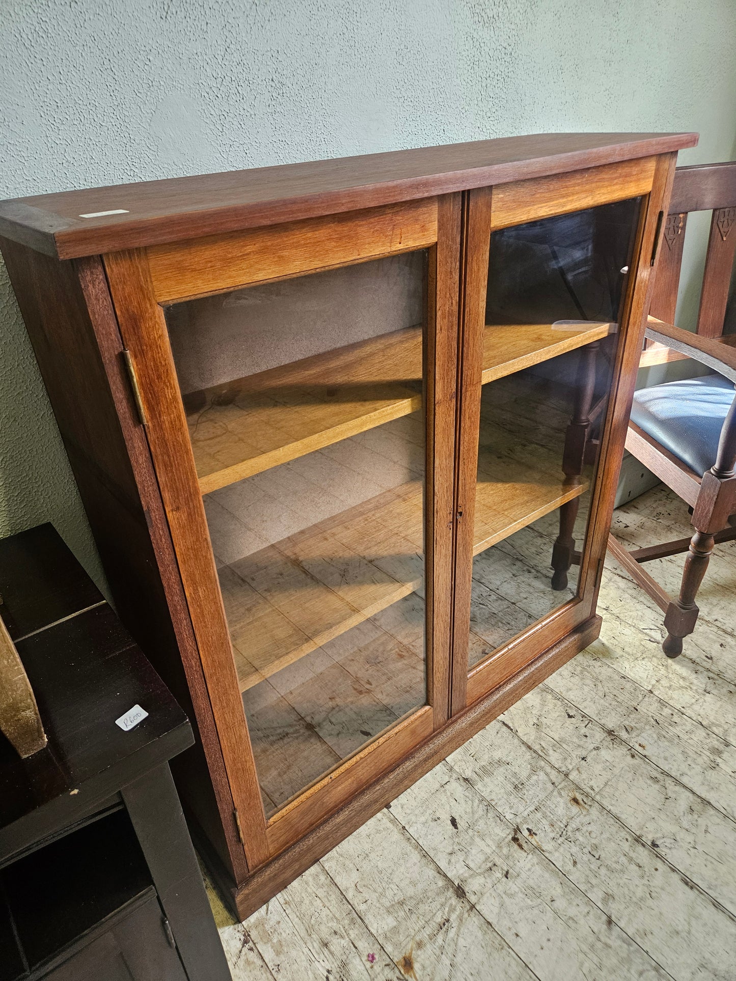 Bookcase with glass doors