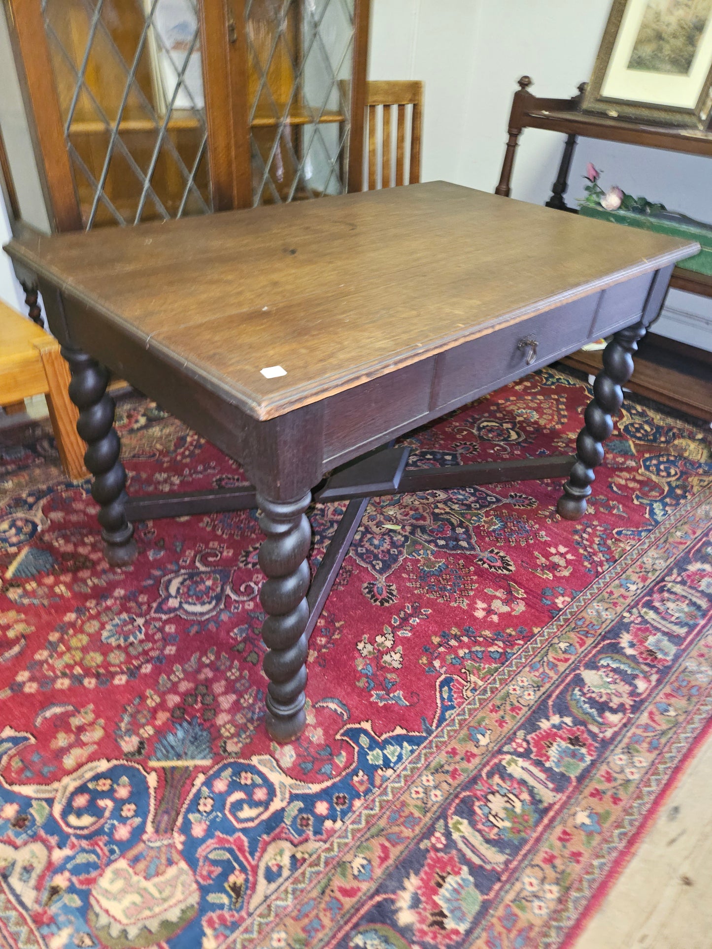 Oak Desk with chunky legs