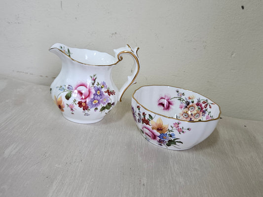 Royal Crown Derby milk jug and sugar bowl