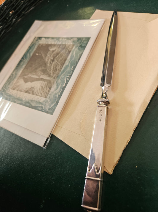 Silver handled letter opener