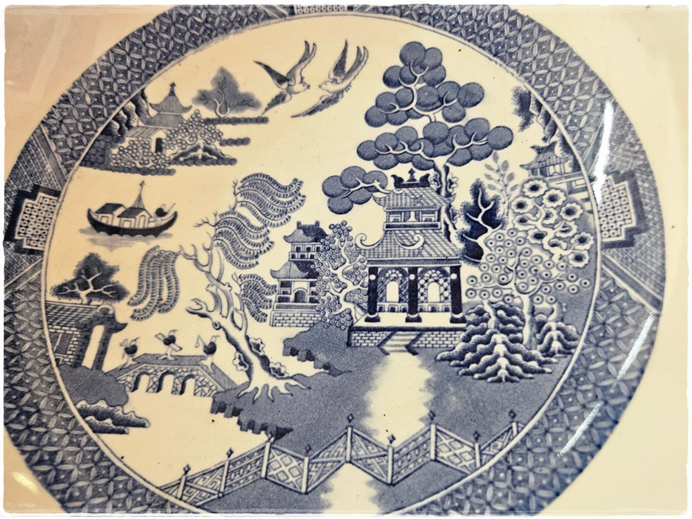 Pair of Wedgwood blue and white bowls