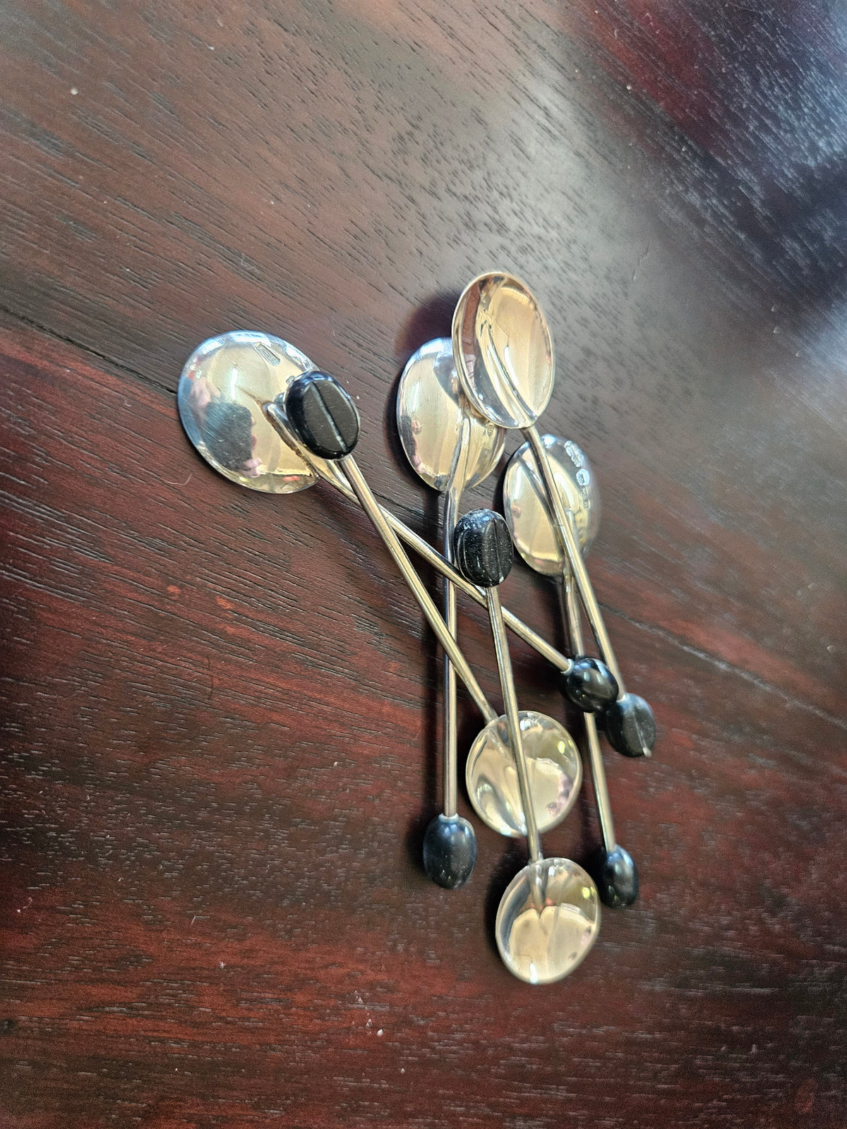 Set of 6 Hallmarked Silver coffee spoons