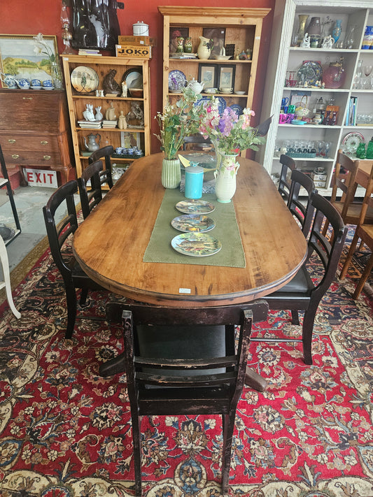Smart dining room table and 8 chairs