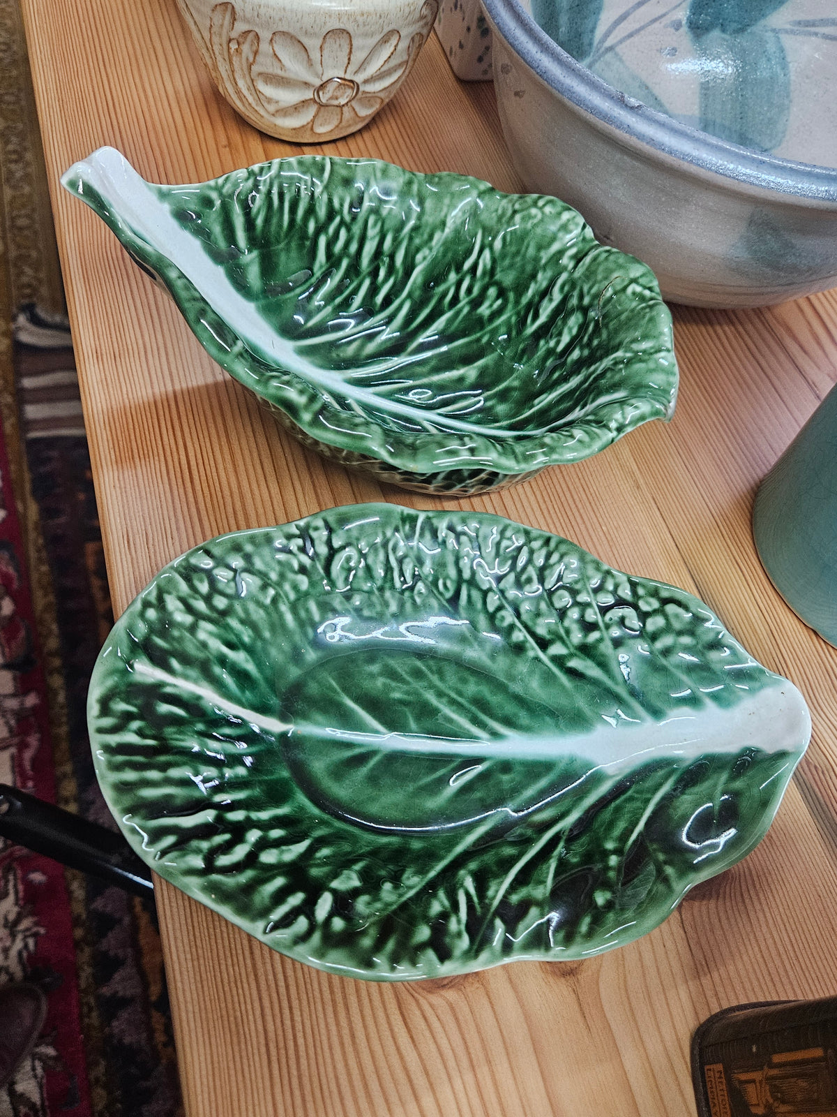 Vintage Secla Portugal Cabbage bowl and plate
