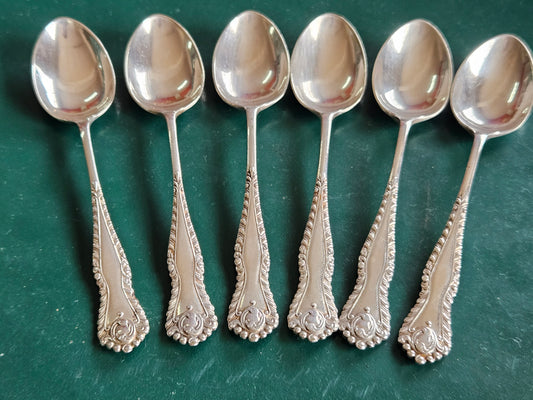 Set of 6 silver plated teaspoons