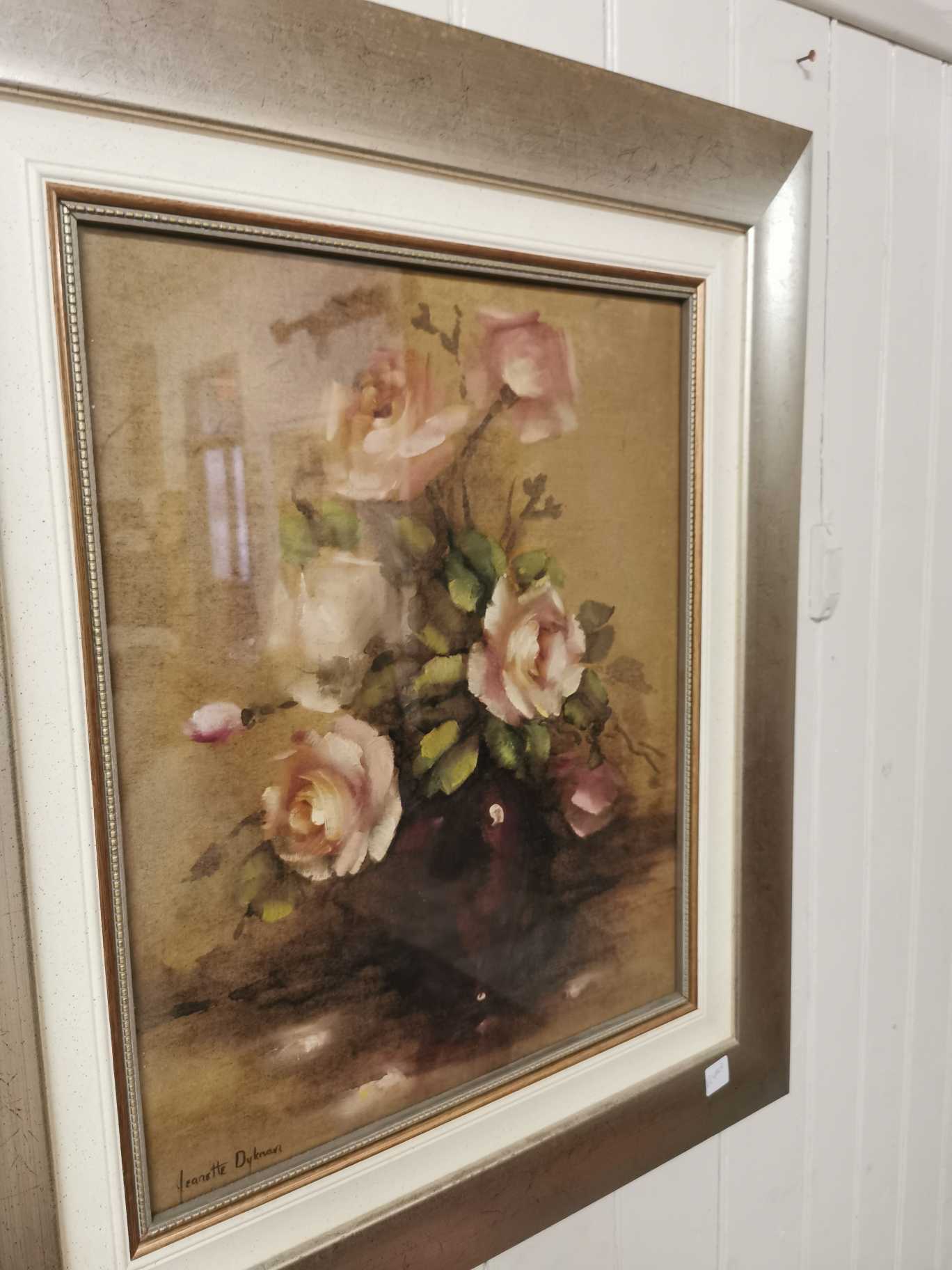 Painting, muted florals by Jeanette Dykman