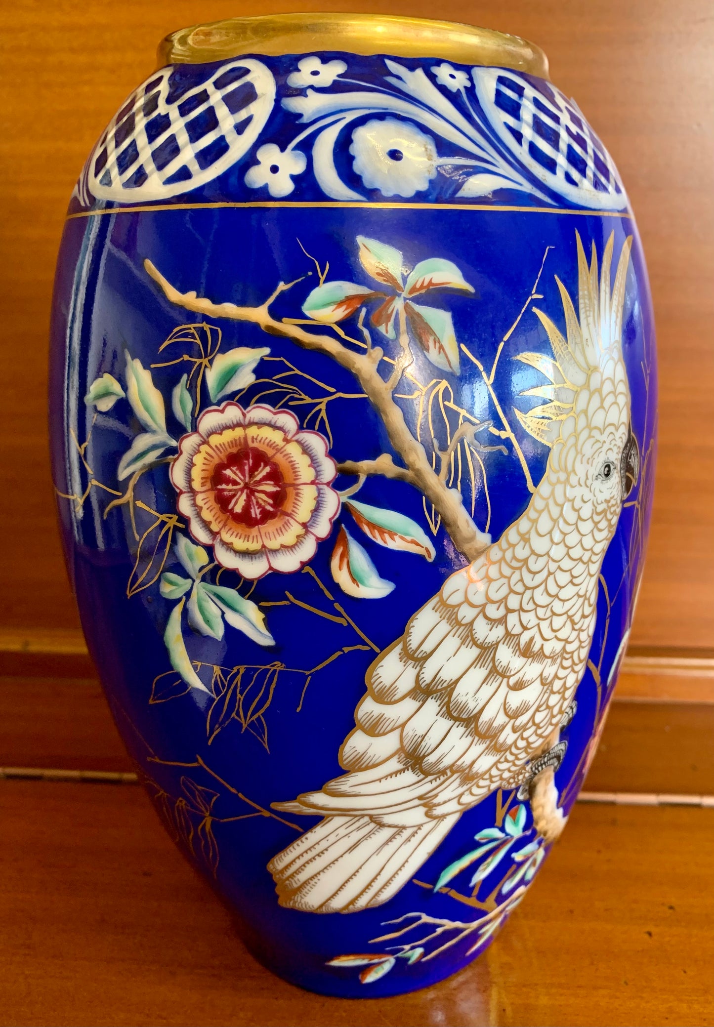 Dresden hand painted vase